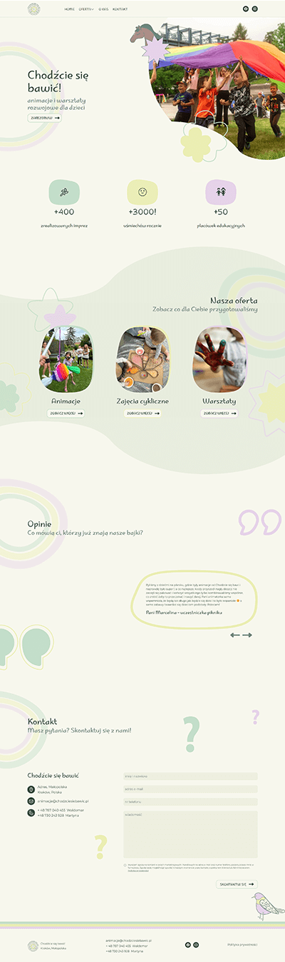 Realizacja Chodźcie się bawić